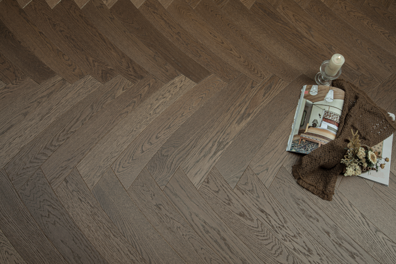 Palm Leaf Brown Oak parquetry