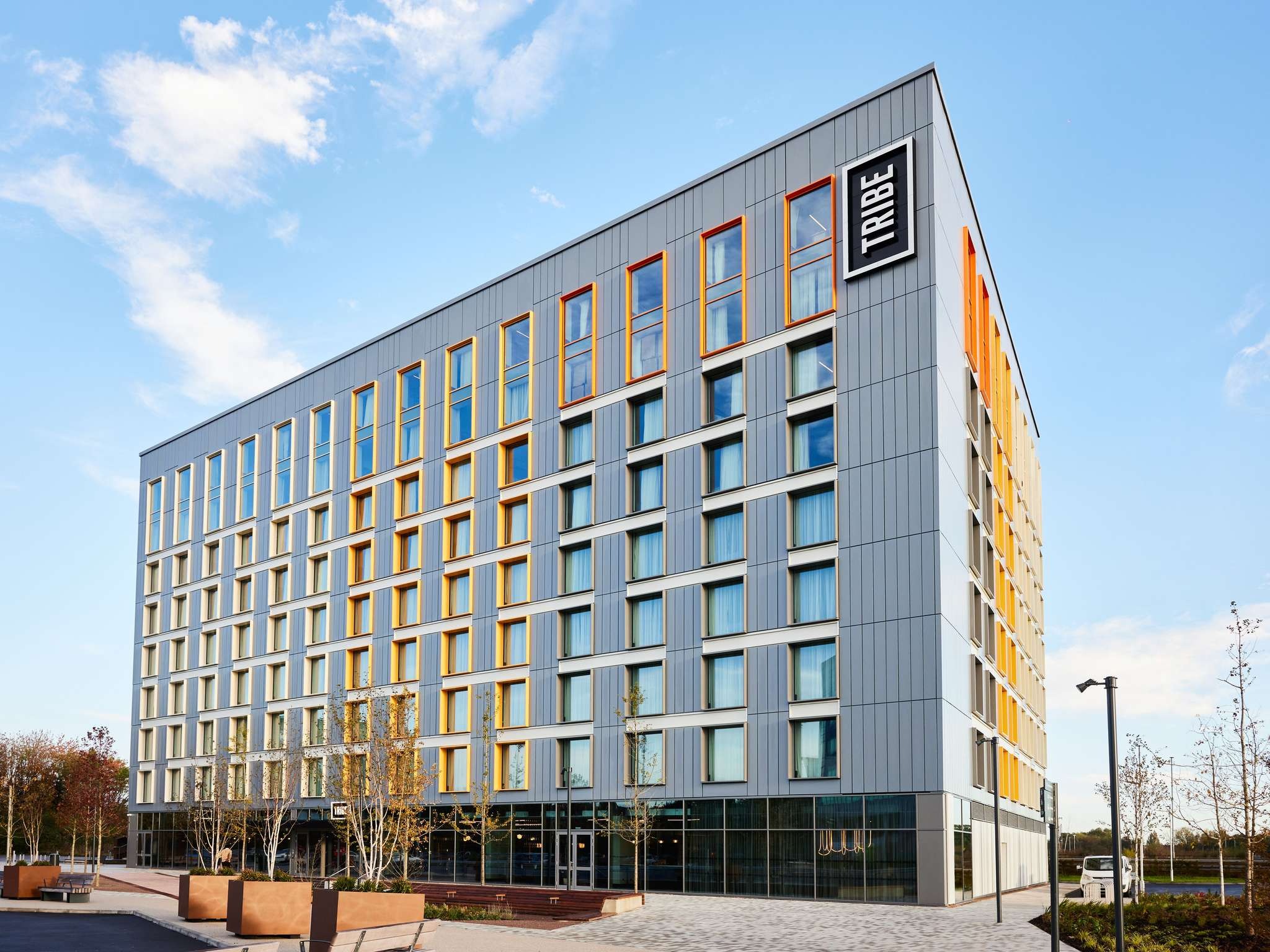 Manchester Tribe Hotel with carbonized oak wide plank flooring
